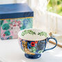 Frida Kahlo Botanical Giftboxed Oversized Teacup, thumbnail 6 of 6