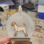 Personalised Snow Globe Dog Christmas Decoration, thumbnail 4 of 12