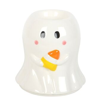 Cute Candy Corn Ghost Oil Burner And Wax Warmer, 2 of 3