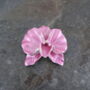 Orchid Pink Flower Brooch, thumbnail 1 of 3