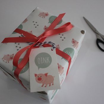 Pig Gift Wrap, 4 of 4