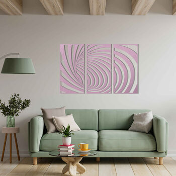 3D Wooden Spiral Art Optical Illusion For Walls, 5 of 11