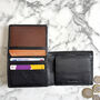 Men's Black Leather Wallet With Rfid Protection, thumbnail 4 of 4