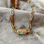 Courage Enamel And Chunky Chain Necklace, thumbnail 6 of 10