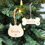 Personalised Pet Paw Christmas Tree Decoration, thumbnail 1 of 5