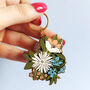 Mixed Flower Enamel Keyring, thumbnail 4 of 9