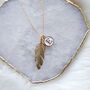 Gold Plated Feather Necklace Gift For Her, thumbnail 6 of 6