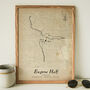 Personalised Vintage Route Map Art For Any Run, thumbnail 5 of 7