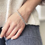 Sterling Silver Heavy Box Chain Bracelet, thumbnail 1 of 4