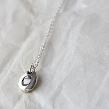 Initial Letter Pebble Pendant, 4 of 7