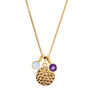 Lakshmi Hammered Gold Plated Disc Pendant Necklace, thumbnail 4 of 10