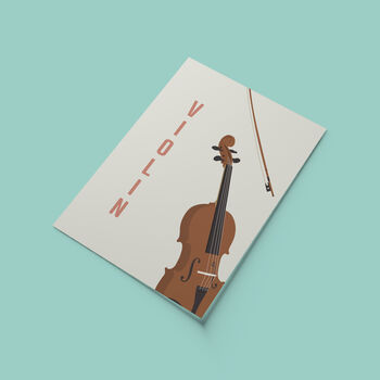 Violin Print | Instrument Music Poster, 5 of 10