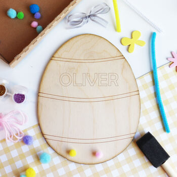 Peronalised Childrens Letterbox Easter Craft Kit, 7 of 11