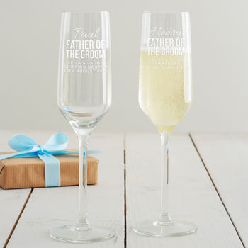 Personalised Father Of The Groom Wedding Glass, 5 of 10