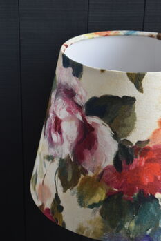 Floral French Drum Lampshade, 2 of 3