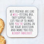 Best Friends Are Like Bras Friendship Card, thumbnail 2 of 3