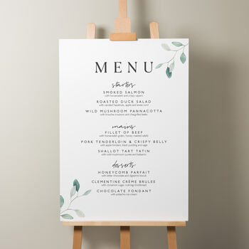 Botanical Wedding Guest Book Sign 'Laura', 3 of 9