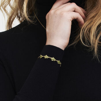Oak Leaf Gold Bracelet, 2 of 8