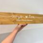 Personalised Wooden Plaque With Key Hooks, thumbnail 4 of 5