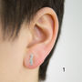Sterling Silver Penguin Earrings, thumbnail 2 of 8