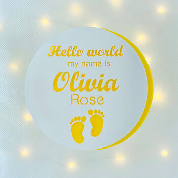 New Baby Arrival Announcement Plaque, Photo Prop, 10 of 12