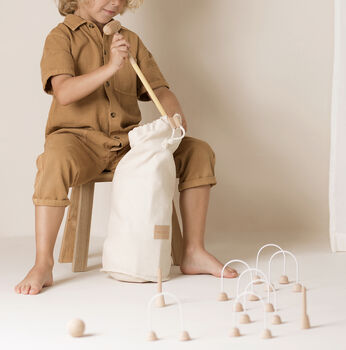 Childrens Wooden Croquet Set, 3 of 4