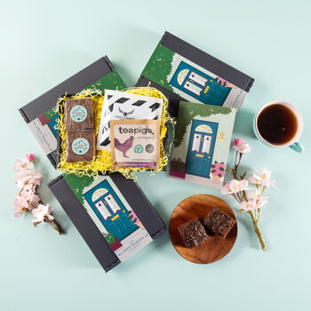 'New Home' Brownies, Coffee And Tea Letterbox, 2 of 4