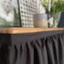 Sink Skirt Velcro, Black Cabinet Curtains, Kitchen Cupboard Cover, thumbnail 1 of 3