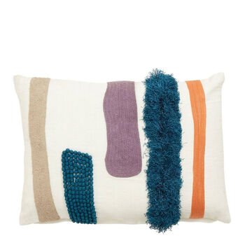 Animate Brights Applique Embroidered Oblong Cushion, 6 of 6