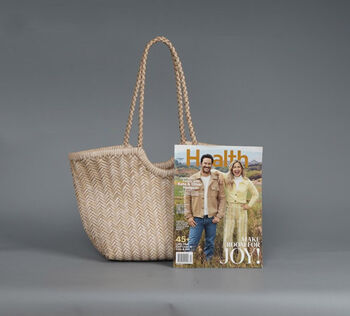 Hand Woven Genuine Leather Shopping Bag, 6 of 12