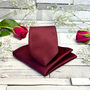 Wine Wedding Tie Set, thumbnail 2 of 10