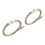 Engraved Initial Stackable Ring, thumbnail 2 of 3