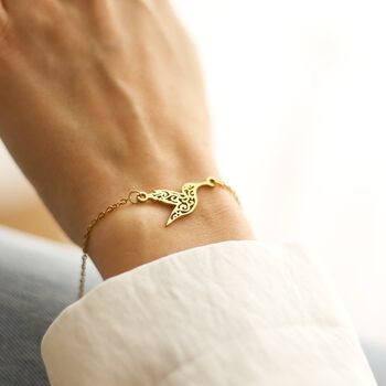 Encouragement Gift For Her, Hummingbird Bracelet, 2 of 8