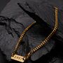 Gold Engravable 3mm Cuban Bracelet, thumbnail 6 of 11