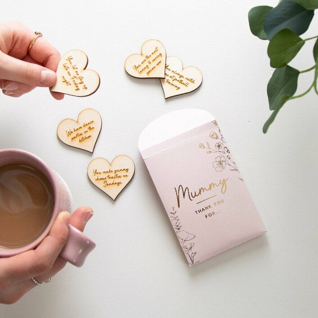 Packet Of Reasons I Love You Engraved Heart Keepsakes By No Ordinary