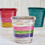 Colourful Recycled Newspaper Waste Paper Basket, thumbnail 5 of 8