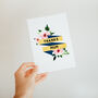 Personalised Floral Thank You Card, thumbnail 1 of 4