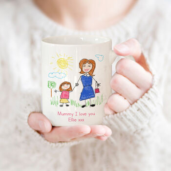 Your Child's Drawing On A Keyring For Mum, 2 of 5