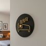 Bedroom Door Sign Raised Bed And Sleep Icon Design, thumbnail 2 of 4