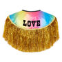 Personalised Tinsel Trimmed Rainbow Leopard Cape, thumbnail 3 of 7