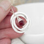 Personalised Russian Ring Garnet Crystal Necklace, thumbnail 1 of 12
