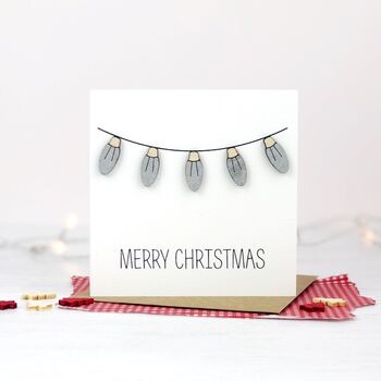 Fairy Lights Christmas Card, 3 of 3