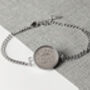 1950 75th Birthday Sixpence Coin Chain Bracelet, thumbnail 1 of 5