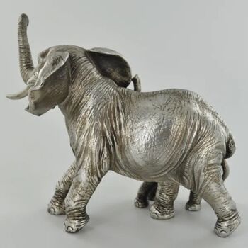 Elephant Family Silver Figurine, 2 of 6
