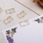 Gold Paper Clips Reading Book Shaped Metal Paperclip For Wedding Or Office Stationery, thumbnail 1 of 2