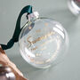 Typographic Family Foiled Bauble, thumbnail 3 of 6