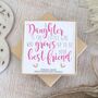 A Daughter Is The Little Girl Rose Gold Earrings, thumbnail 1 of 5