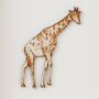 Personalised Giraffe Wall Art New Baby Gift, thumbnail 4 of 5