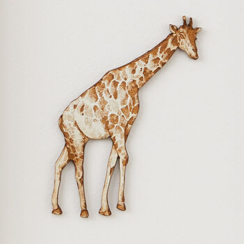 Personalised Giraffe Wall Art New Baby Gift, 4 of 5