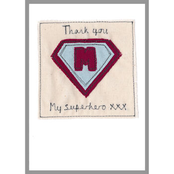 Personalised Superhero Thank You Card For Him, 3 of 12